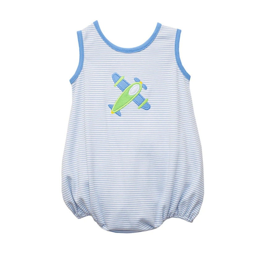 Zuccini Kids Dudly bubble, ilght blue bitty stripe knit