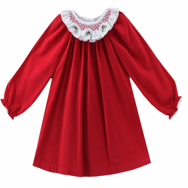 Zuccini Kids Hollie's Scarlett dress, red cord