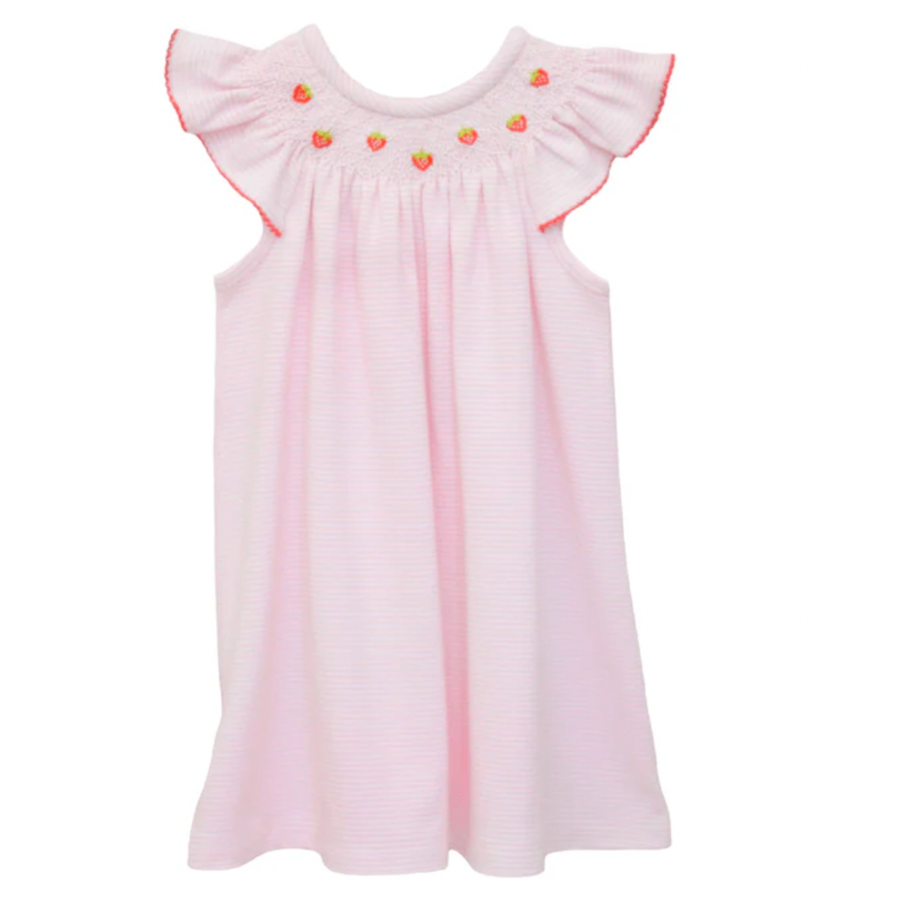 Zuccini kids strawberry smocked dress